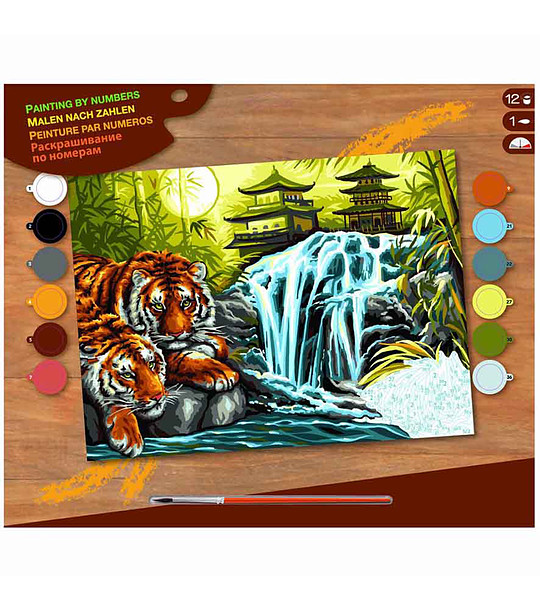 Картина за рисуване по номера Почивка 30х40 см снимка