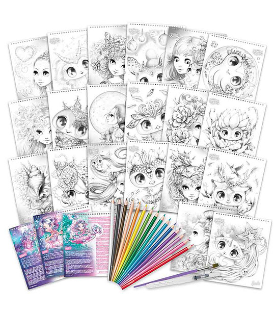 Творчески комплект с акварелни моливи Звездни картини снимка