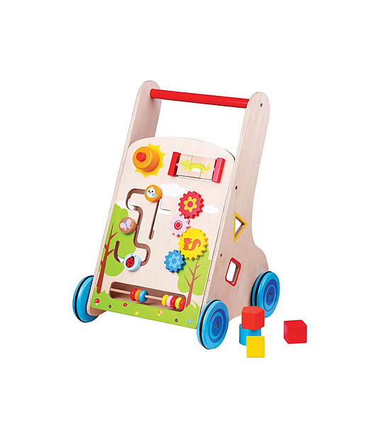 Дървена бебешка проходилка снимка