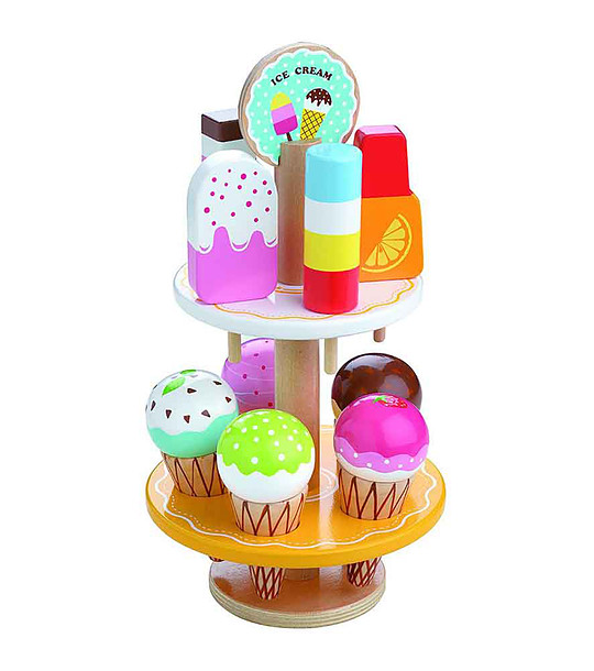 Детски дървен щанд за сладолед снимка