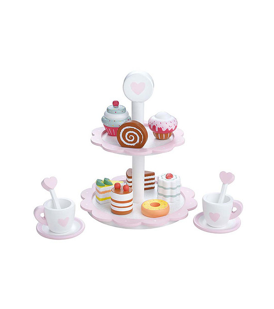 Комплект за игра - поднос със сладки Кафе за двама снимка