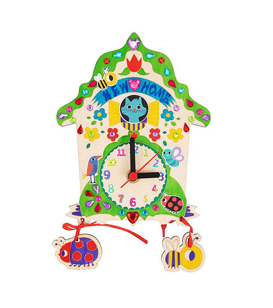 Направи сам стенен часовник Къщата на котето снимка