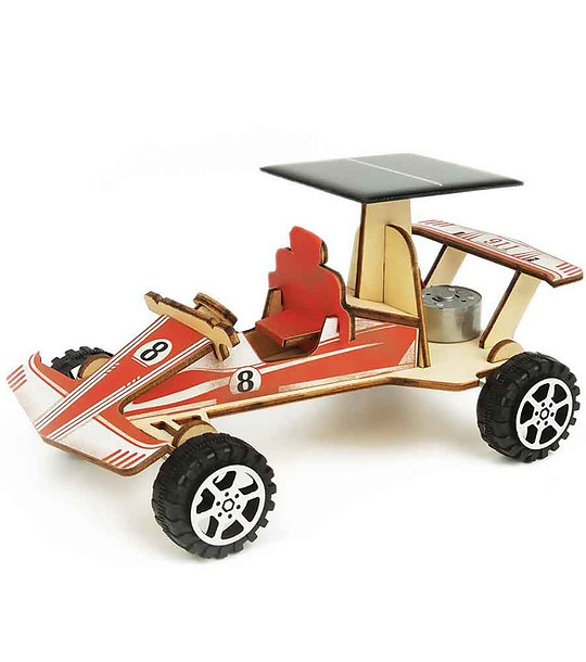 Направи сам 3D дървена кола със соларна батерия снимка