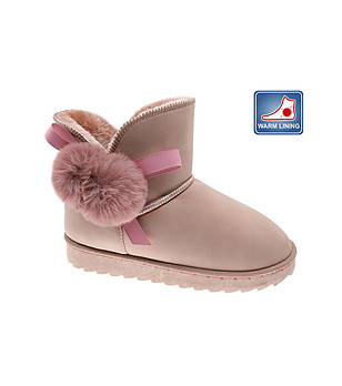 Детски розови зимни боти снимка