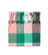 Дамски кариран шал в зелено, розово и сиво Forlana-0 снимка