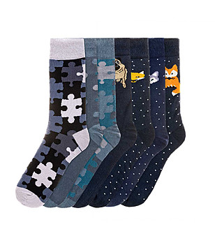 Комплект от 7 чифта мъжки чорапи Rian снимка