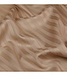 Чаршаф от памучен сатен в кафяво 220х240 см-0 снимка
