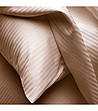 Кафява калъфка за възглавница от памучен сатен 50х70 см-1 снимка