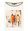 Дамска памучна блуза в цвят екрю с щампа Boyka-3 снимка