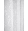 Бяло перде с флорални мотиви Flory 140x280 см-3 снимка