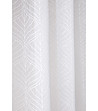 Бяло перде с фигурални мотиви La Rossa 140x280 см-3 снимка