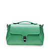 Зелена дамска кожена чанта Asani-1 снимка