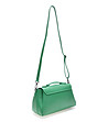 Зелена дамска кожена чанта Asani-2 снимка