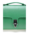 Зелена дамска кожена чанта Asani-3 снимка
