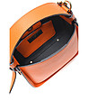 Оранжева дамска чанта от естествена кожа Keila-4 снимка
