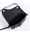 Черна дамска чанта от естествена кожа Erika-3 снимка