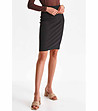 Черна памучна пола с висока талия Virginia-0 снимка