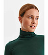 Дамска поло блуза в нюанс на цвят петрол Cordelia-3 снимка