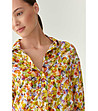 Многоцветна дамска риза с принт Nilana-2 снимка