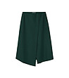 Асиметрична пола с вълна в тъмнозелено Walia-4 снимка