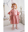 Детска рокля в цвят пепел от роза Milla-1 снимка