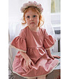 Детска рокля в цвят пепел от роза Milla-3 снимка