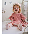 Детска рокля в цвят пепел от роза Milla-4 снимка