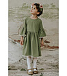 Детска рокля в зелено Milla-2 снимка
