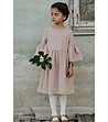 Детска рокля в бежово Alice-2 снимка