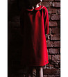 Червена детска рокля с яка Sarita-4 снимка
