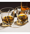 Комплект от 2 чаши за уиски с гранитни кубчета-0 снимка