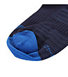 Unisex чорапи в тъмносин нюанс с контрастни линии-2 снимка