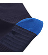 Unisex чорапи в тъмносин нюанс с контрастни линии-3 снимка