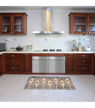 Пътека с принт Лъжици 180х52 см снимка