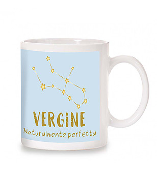 Керамична чаша с принт Зодия Дева снимка