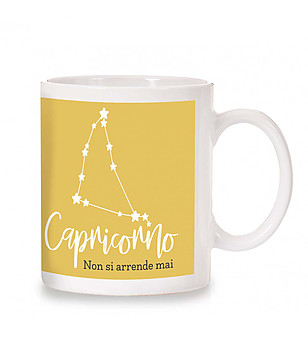 Керамична чаша с принт Зодия Козирог снимка