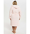 Дамски халат в цвят пудра Drina-1 снимка
