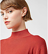 Мек дамски пуловер в рустик червен нюанс Мali-2 снимка