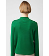 Мек дамски пуловер в зелен нюанс-1 снимка