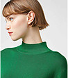 Мек дамски пуловер в зелен нюанс-2 снимка