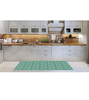 Пътека със зигзаг принт 180х52 см снимка