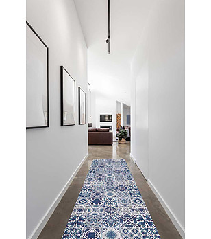 Пътека в сини нюанси 180х52 см снимка