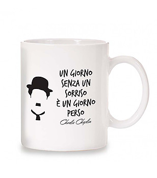 Керамична чаша с принт Charlie Chaplin снимка