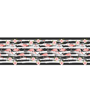 Пътека с принт Фламинги 180х52 см снимка