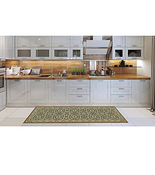 Постелка с бежови нюанси 180х52 см снимка