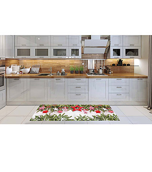 Пътека с коледен принт 180х52 см снимка