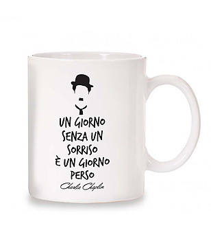 Керамична чаша с принт Чарли Чаплин снимка