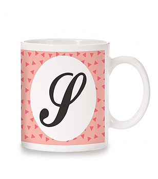 Керамична чаша с буква J снимка