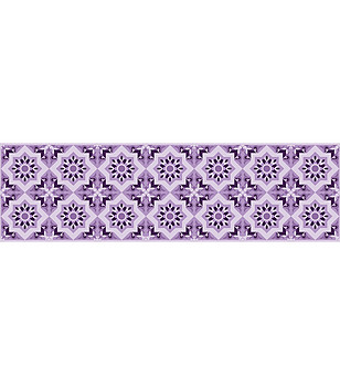 Принт в лилави нюанси 180х52 см снимка