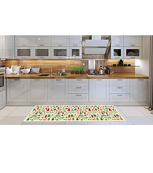 Пътека с коледен принт 180х52 см снимка